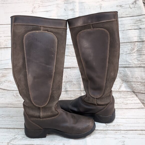 Dublin Riding Boots Brown Leather Tall Lace-Up Equestrian Field – Women’s 7 - Picture 5 of 9